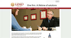 Desktop Screenshot of lindlawfirm.com