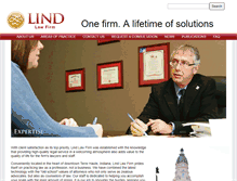 Tablet Screenshot of lindlawfirm.com